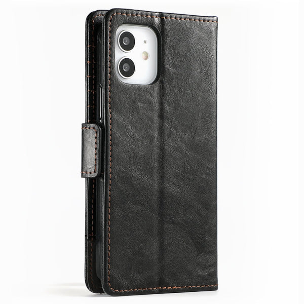CaseNeo Business Splicing Dual Magnetic Buckle Horizontal Flip PU Leather Case with Holder & Card Slots & Wallet, For iPhone 12 mini, For iPhone 12 / 12 Pro, For iPhone 12 Pro Max, For iPhone 11 Pro