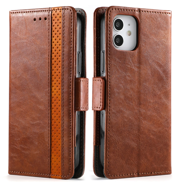 CaseNeo Business Splicing Dual Magnetic Buckle Horizontal Flip PU Leather Case with Holder & Card Slots & Wallet, For iPhone 12 mini, For iPhone 12 / 12 Pro, For iPhone 12 Pro Max, For iPhone 11 Pro