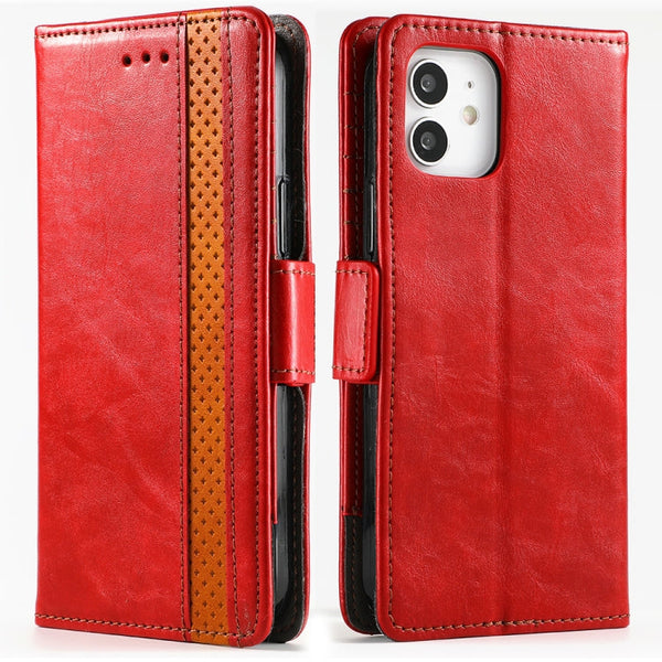 CaseNeo Business Splicing Dual Magnetic Buckle Horizontal Flip PU Leather Case with Holder & Card Slots & Wallet, For iPhone 12 mini, For iPhone 12 / 12 Pro, For iPhone 12 Pro Max, For iPhone 11 Pro