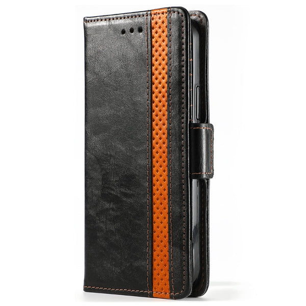 CaseNeo Business Splicing Dual Magnetic Buckle Horizontal Flip PU Leather Case with Holder & Card Slots & Wallet, For iPhone 11, For iPhone 11 Pro Max