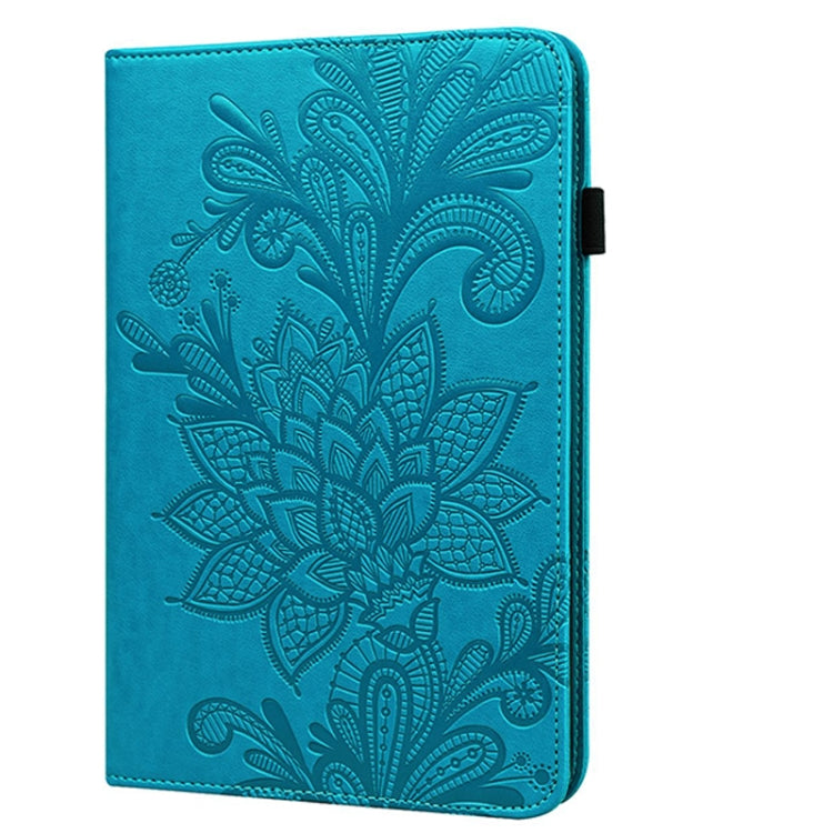 Lace Flower Embossing Pattern Horizontal Flip Leather Case with Holder & Card Slots & Wallet & Photo Frame & Sleep / Wake-up Function, For Amazon Kindle Fire HD 8 2020 / HD 8 Plus 2020, For Amazon Kindle Fire HD 10 2019 / 2018 / 2017 / 2016
