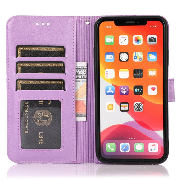 Skin Feel Embossed Sunflower Horizontal Flip Leather Case with Holder & Card Slots & Wallet & Lanyard, For iPhone 11 Pro Max, For iPhone 11 Pro, For iPhone 11, For iPhone XR