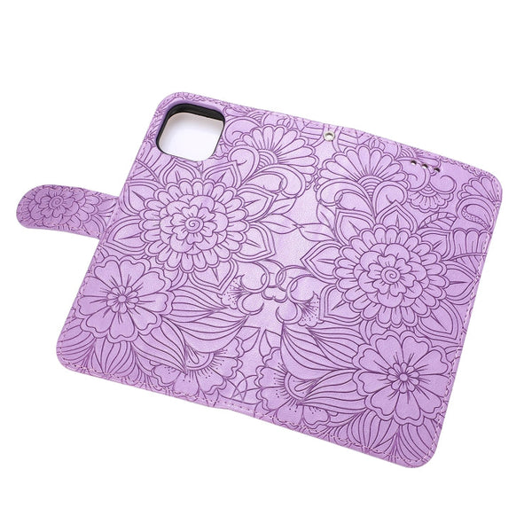 Skin Feel Embossed Sunflower Horizontal Flip Leather Case with Holder & Card Slots & Wallet & Lanyard, For iPhone 11 Pro Max, For iPhone 11 Pro, For iPhone 11, For iPhone XR