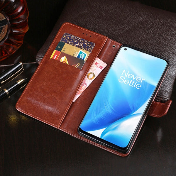 idewei Crazy Horse Texture Horizontal Flip Leather Case with Holder & Card Slots & Wallet, For OnePlus Nord N200 5G, For Asus Zenfone 8 Flip, For Infinix Hot 10T