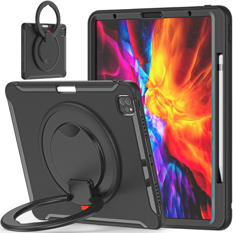 Shockproof TPU + PC Protective Case with 360 Degree Rotation Foldable Handle Grip Holder & Pen Slot, For iPad Pro 12.9 2020 / 2018, For Samsung Galaxy Tab S6 Lite 10.4 inch P610