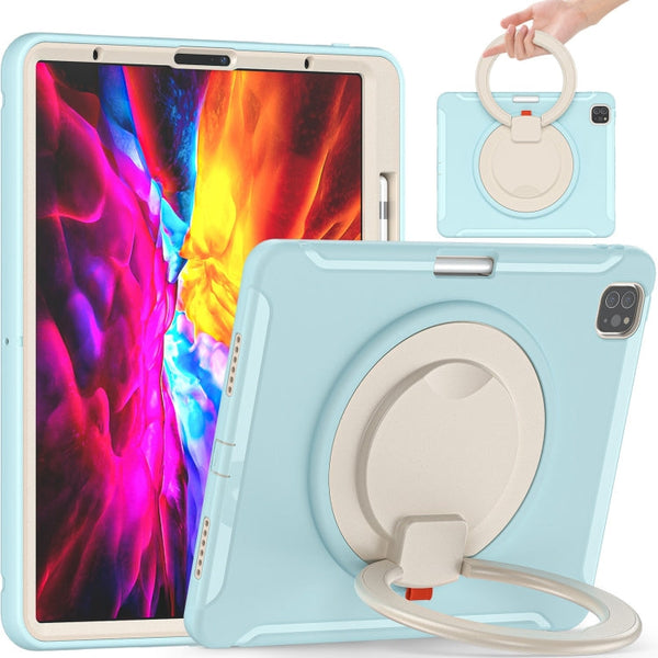 Shockproof TPU + PC Protective Case with 360 Degree Rotation Foldable Handle Grip Holder & Pen Slot, For iPad Pro 12.9 2020 / 2018, For Samsung Galaxy Tab S6 Lite 10.4 inch P610
