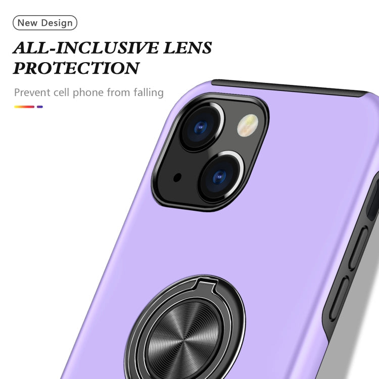 PC + TPU Shockproof Magnetic Protective Case with Invisible Ring Holder, For iPhone 13 mini, For iPhone 13, For iPhone 13 Pro