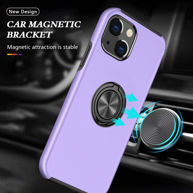 PC + TPU Shockproof Magnetic Protective Case with Invisible Ring Holder, For iPhone 13 mini, For iPhone 13, For iPhone 13 Pro