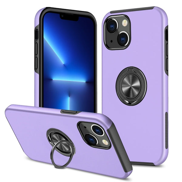 PC + TPU Shockproof Magnetic Protective Case with Invisible Ring Holder, For iPhone 13 mini, For iPhone 13, For iPhone 13 Pro