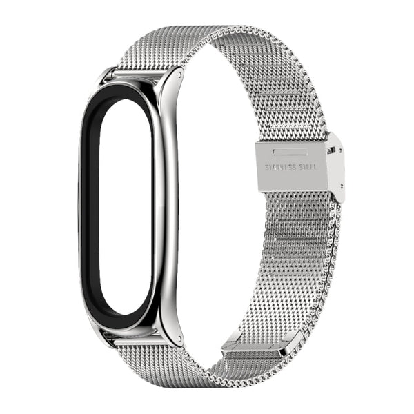 For Xiaomi Mi Band 6 / 5 / 4 / 3 Mijobs Milan Buckle Plus Stainless Steel Replacement Watchband