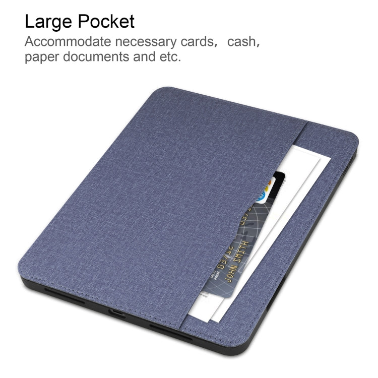 Cloth Texture TPU Horizontal Flip Leather Case with Pen Slot & Holder