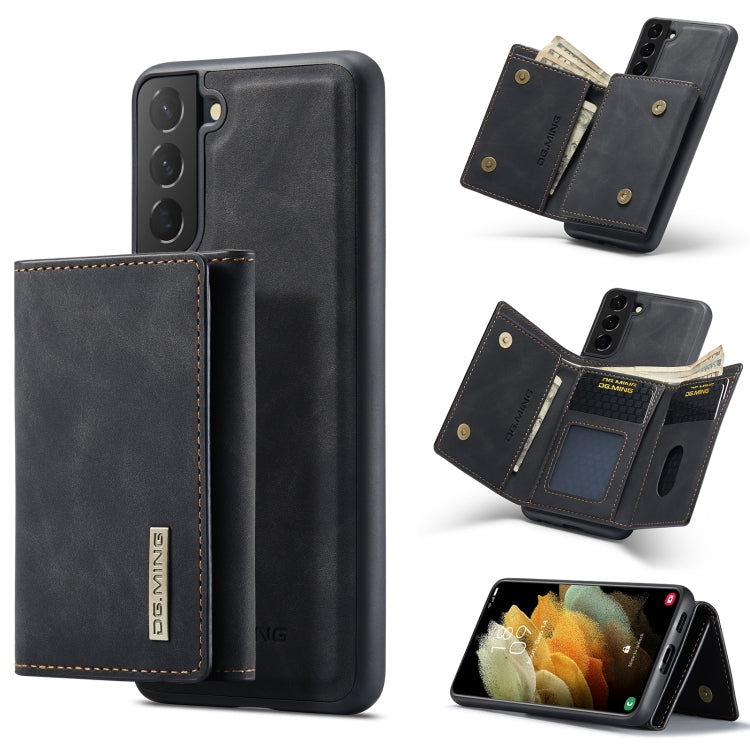 DG.MING M1 Series 3-Fold Multi Card Wallet  Back Cover Shockproof Case with Holder Function, For Samsung Galaxy S21, For Samsung Galaxy S21 FE, For Samsung Galaxy S21+