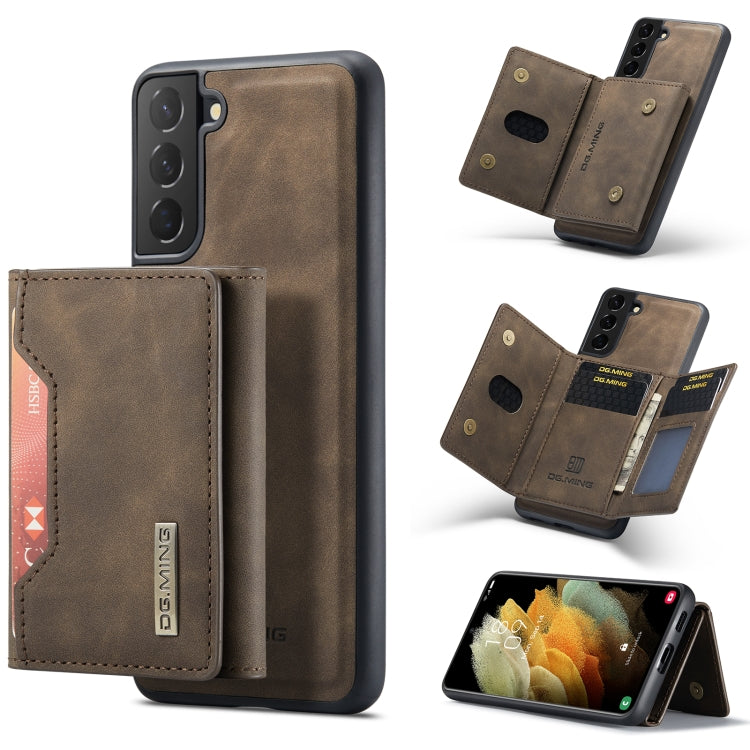 DG.MING M2 Series 3-Fold Multi Card Bag Back Cover Shockproof Case with Wallet & Holder Function, For Samsung Galaxy S21, For Samsung Galaxy S21 FE, For Samsung Galaxy S21+