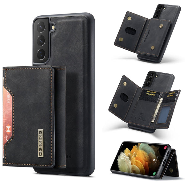 DG.MING M2 Series 3-Fold Multi Card Bag Back Cover Shockproof Case with Wallet & Holder Function, For Samsung Galaxy S21, For Samsung Galaxy S21 FE, For Samsung Galaxy S21+