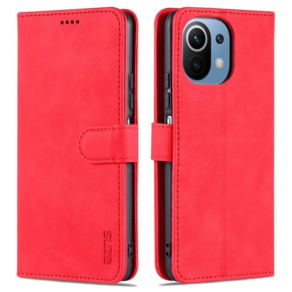 AZNS Skin Feel Calf Texture Horizontal Flip Leather Case with Card Slots & Holder & Wallet, For Xiaomi Mi 11 Lite, For Xiaomi Mi 11 Ultra