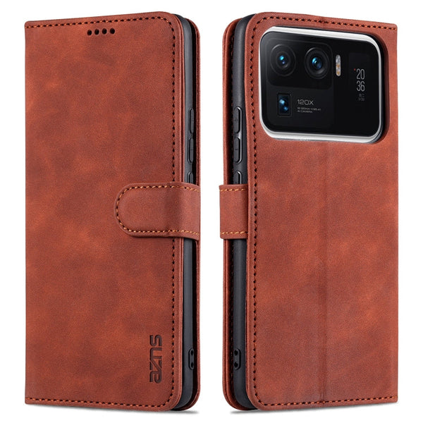 AZNS Skin Feel Calf Texture Horizontal Flip Leather Case with Card Slots & Holder & Wallet, For Xiaomi Mi 11 Lite, For Xiaomi Mi 11 Ultra