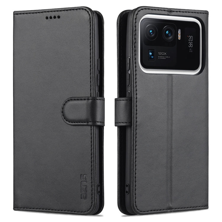 AZNS Skin Feel Calf Texture Horizontal Flip Leather Case with Card Slots & Holder & Wallet, For Xiaomi Mi 11 Lite, For Xiaomi Mi 11 Ultra