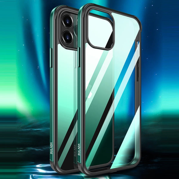 SULADA Shockproof Aviation Aluminum Metal Frame + Nano Glass + TPU Protective Case, For iPhone 11, For iPhone 11 Pro, For iPhone 12 mini, For iPhone 12