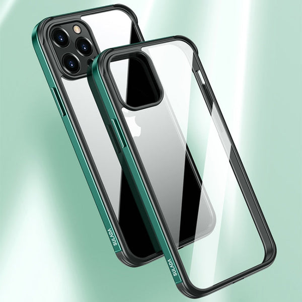 SULADA Shockproof Aviation Aluminum Metal Frame + Nano Glass + TPU Protective Case, For iPhone 11, For iPhone 11 Pro, For iPhone 12 mini, For iPhone 12