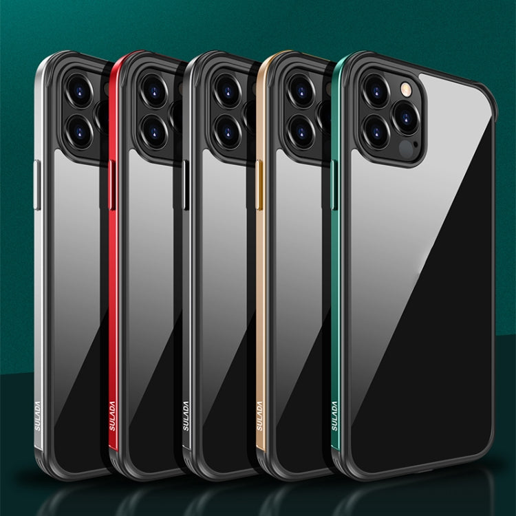 SULADA Shockproof Aviation Aluminum Metal Frame + Nano Glass + TPU Protective Case, For iPhone 12 Pro, For iPhone 12 Pro Max, For iPhone 11 Pro Max, For iPhone XS / X