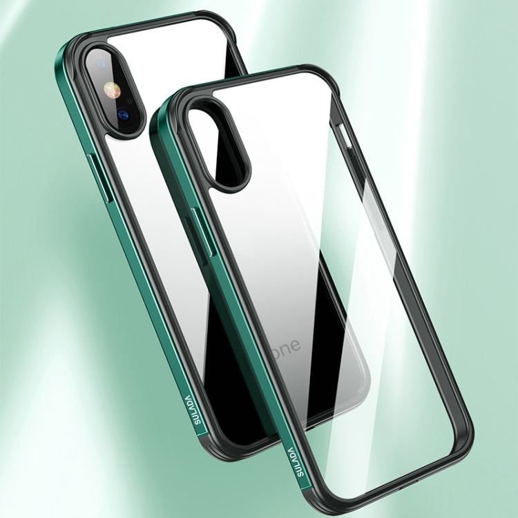 SULADA Shockproof Aviation Aluminum Metal Frame + Nano Glass + TPU Protective Case, For iPhone XR, For iPhone XS Max