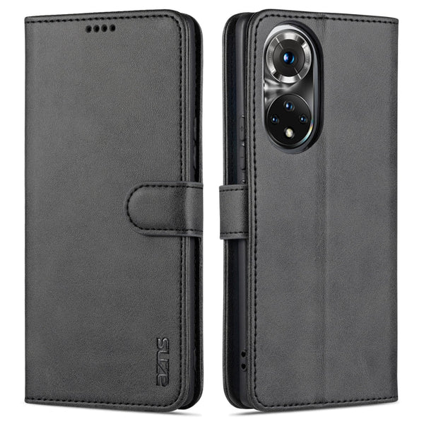 AZNS Skin Feel Calf Texture Horizontal Flip Leather Case with Card Slots & Holder & Wallet, For Honor 50, For Honor 50 Pro