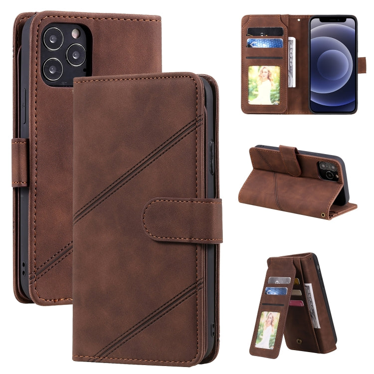 Skin Feel Business Horizontal Flip PU Leather Case with Holder & Multi-Card Slots & Wallet & Lanyard & Photo Frame, For iPhone 11, For iPhone 11 Pro, For iPhone 11 Pro Max, For iPhone 12 mini