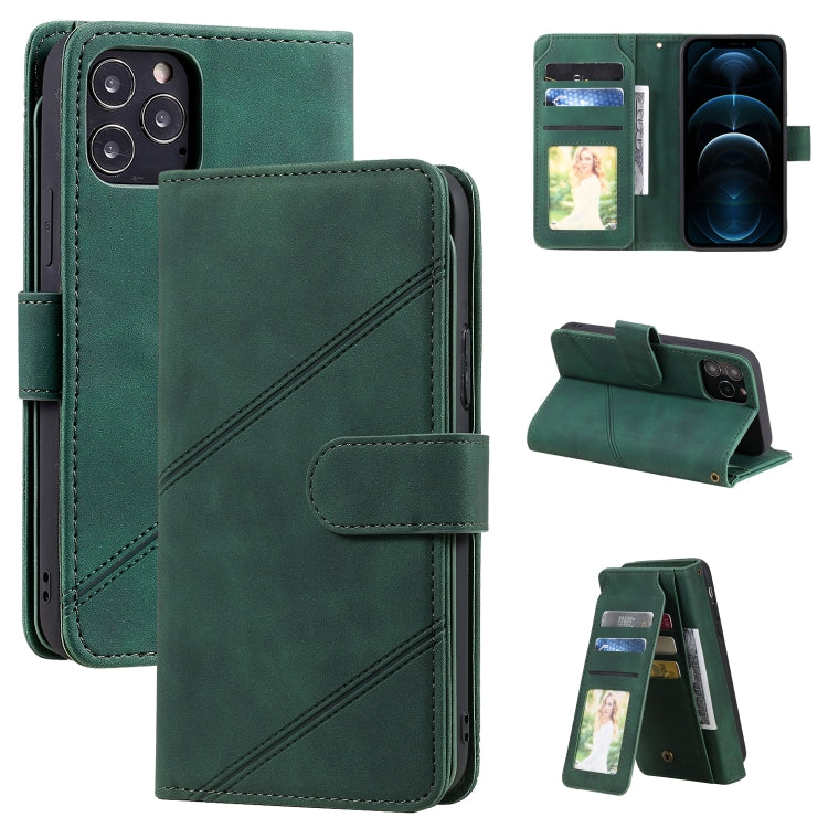 Skin Feel Business Horizontal Flip PU Leather Case with Holder & Multi-Card Slots & Wallet & Lanyard & Photo Frame, For iPhone 12 / 12 Pro, For iPhone 12 Pro Max, For iPhone XS / X, For iPhone XR