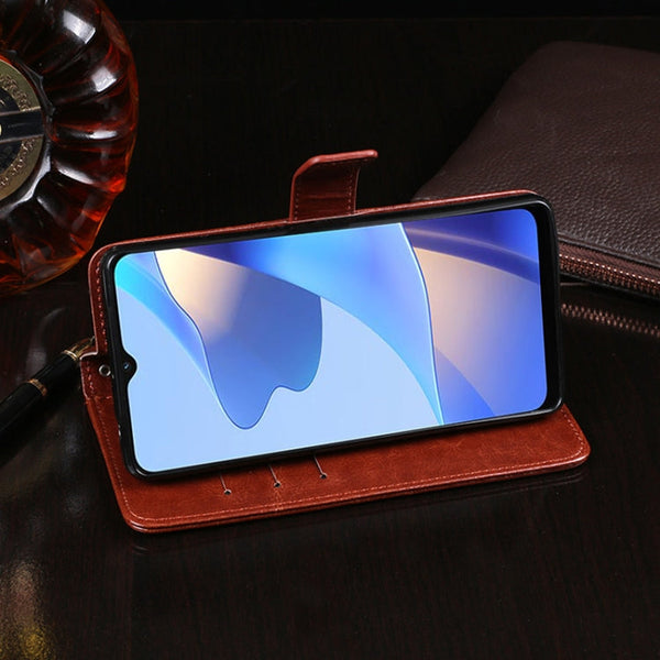 idewei Crazy Horse Texture Horizontal Flip Leather Case with Holder & Card Slots & Wallet, For OPPO A16, For Samsung Galaxy M32, For Xiaomi Poco F3 GT