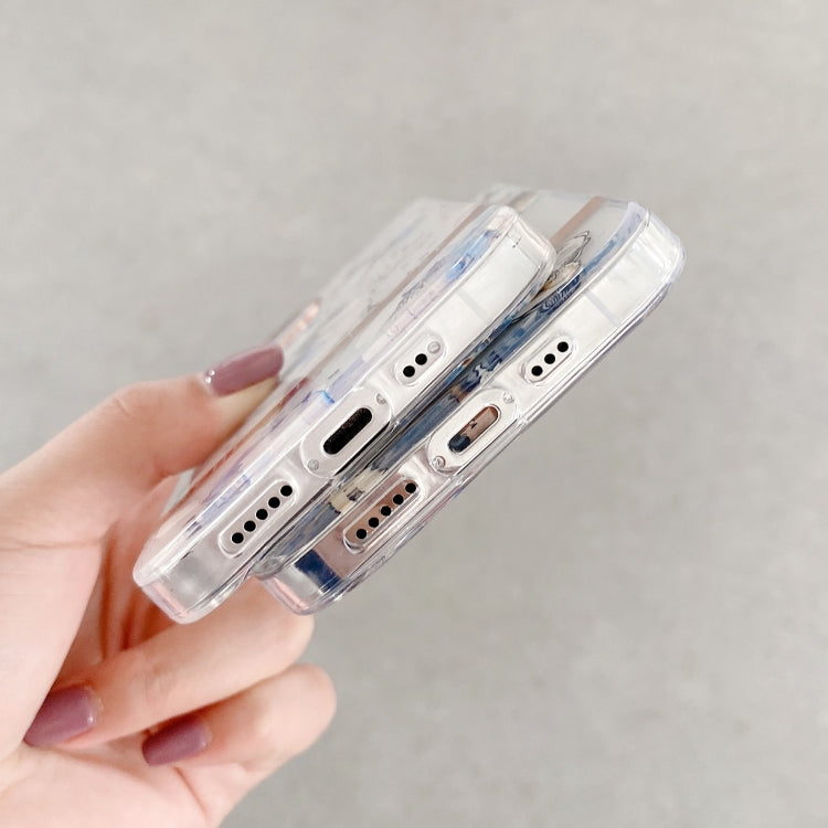 High Translucent Electroplating Flower Pattern TPU + PC Shockproof Case, For iPhone 11, For iPhone 11 Pro, For iPhone 12 Pro Max