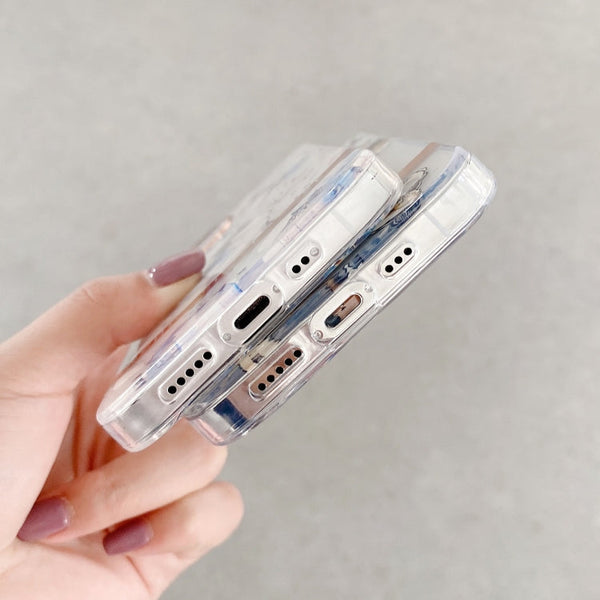 High Translucent Electroplating Flower Pattern TPU + PC Shockproof Case, For iPhone 11, For iPhone 11 Pro, For iPhone 12 Pro Max