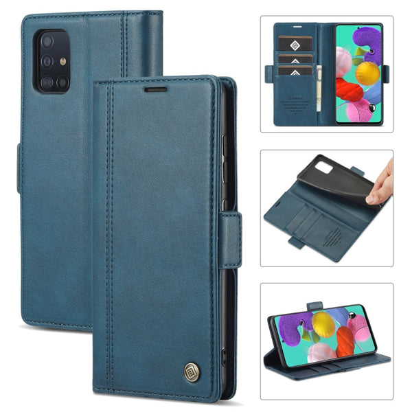 LC.IMEEKE Magnetic Buckle PU + TPU Horizontal Flip Leather Case with Holder & Card Slots & Wallet, For Samsung Galaxy A32 5G, For Samsung Galaxy A51 / M40s, For Samsung Galaxy A71 / M70s, For Samsung Galaxy A52 5G / 4G