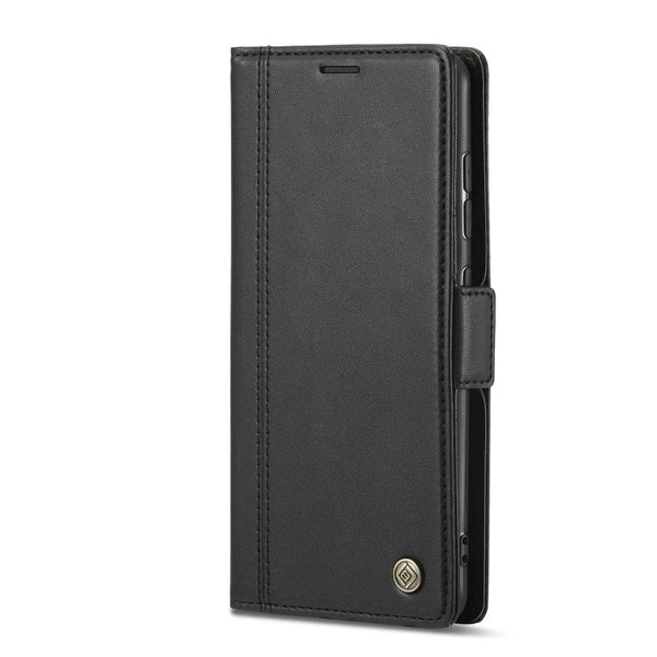 LC.IMEEKE Magnetic Buckle PU + TPU Horizontal Flip Leather Case with Holder & Card Slots & Wallet, For Samsung Galaxy S21 FE 5G