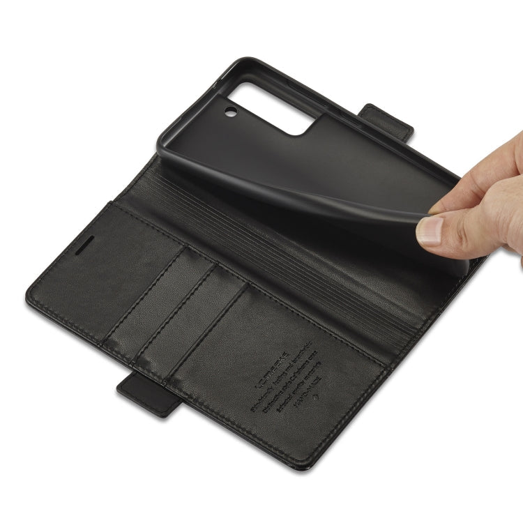 LC.IMEEKE Magnetic Buckle PU + TPU Horizontal Flip Leather Case with Holder & Card Slots & Wallet, For Samsung Galaxy S21 FE 5G