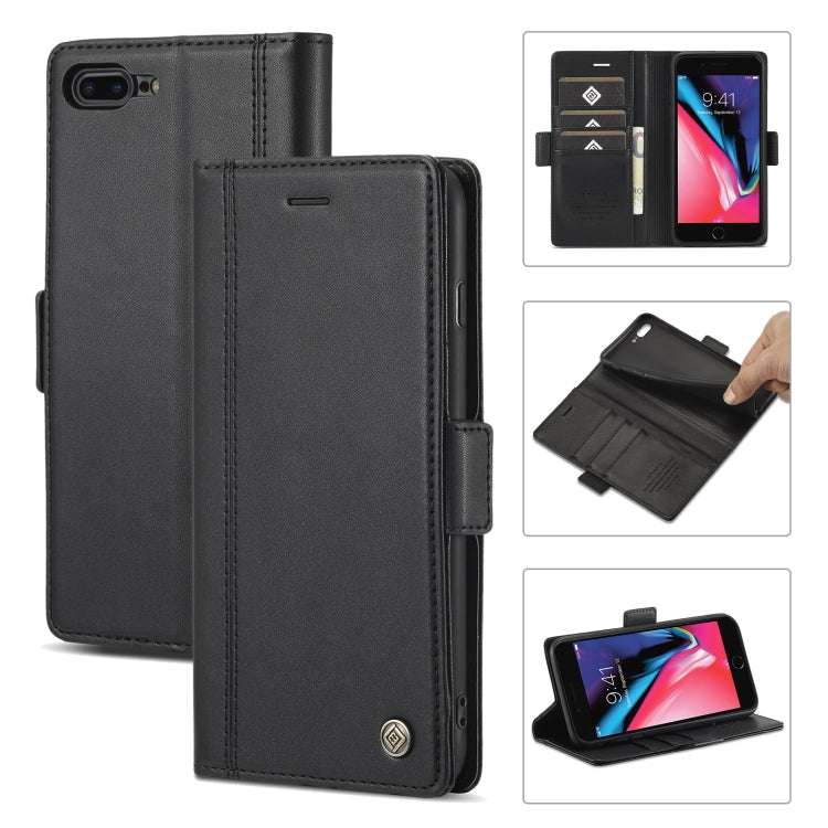 LC.IMEEKE Magnetic Buckle PU + TPU Horizontal Flip Leather Case with Holder & Card Slots & Wallet, For iPhone 8 Plus & 7 Plus, For iPhone X / XS, For iPhone XS Max, For iPhone XR