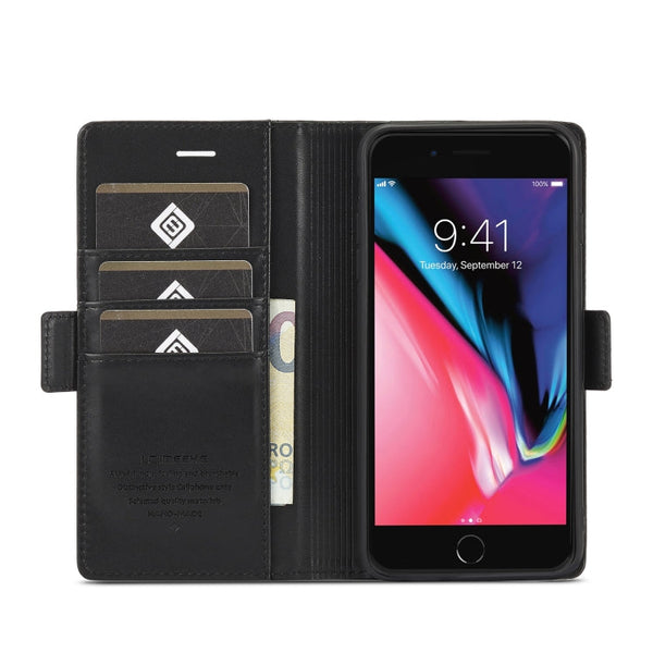 LC.IMEEKE Magnetic Buckle PU + TPU Horizontal Flip Leather Case with Holder & Card Slots & Wallet, For iPhone 8 Plus & 7 Plus, For iPhone X / XS, For iPhone XS Max, For iPhone XR