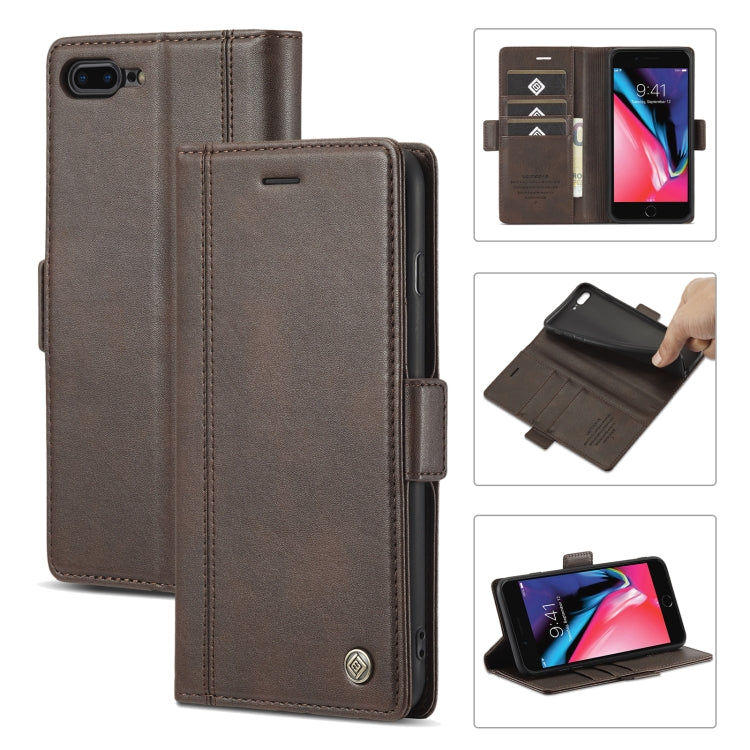 LC.IMEEKE Magnetic Buckle PU + TPU Horizontal Flip Leather Case with Holder & Card Slots & Wallet, For iPhone 8 Plus & 7 Plus, For iPhone X / XS, For iPhone XS Max, For iPhone XR