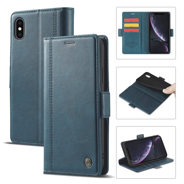 LC.IMEEKE Magnetic Buckle PU + TPU Horizontal Flip Leather Case with Holder & Card Slots & Wallet, For iPhone 8 Plus & 7 Plus, For iPhone X / XS, For iPhone XS Max, For iPhone XR