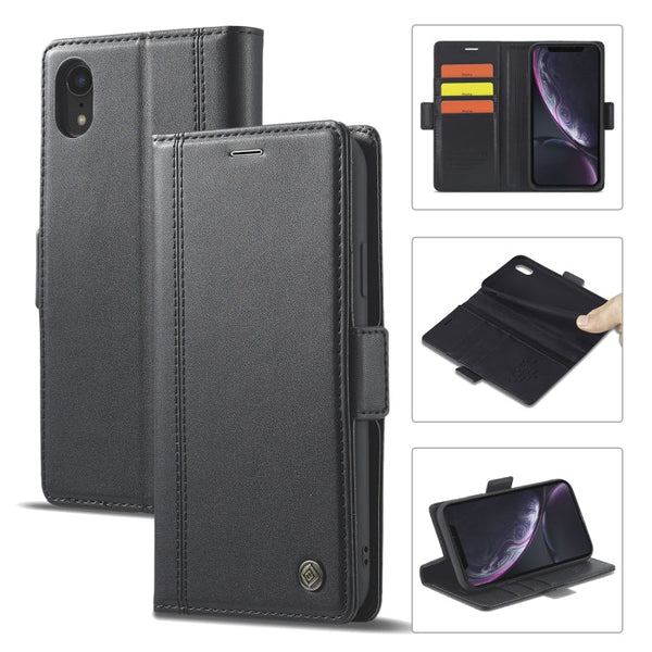 LC.IMEEKE Magnetic Buckle PU + TPU Horizontal Flip Leather Case with Holder & Card Slots & Wallet, For iPhone 8 Plus & 7 Plus, For iPhone X / XS, For iPhone XS Max, For iPhone XR