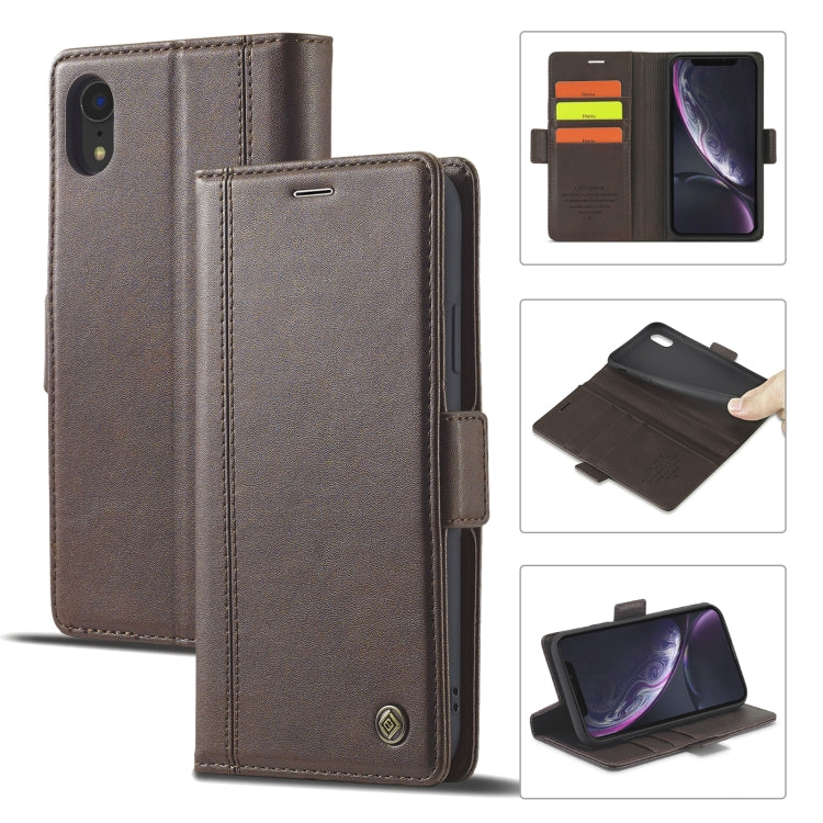 LC.IMEEKE Magnetic Buckle PU + TPU Horizontal Flip Leather Case with Holder & Card Slots & Wallet, For iPhone 8 Plus & 7 Plus, For iPhone X / XS, For iPhone XS Max, For iPhone XR
