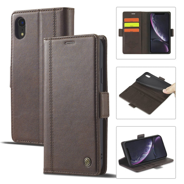LC.IMEEKE Magnetic Buckle PU + TPU Horizontal Flip Leather Case with Holder & Card Slots & Wallet, For iPhone 8 Plus & 7 Plus, For iPhone X / XS, For iPhone XS Max, For iPhone XR