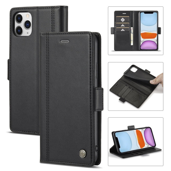 LC.IMEEKE Magnetic Buckle PU + TPU Horizontal Flip Leather Case with Holder & Card Slots & Wallet, For iPhone 11, For iPhone 11 Pro, For iPhone 11 Pro Max, For iPhone 12 Pro Max