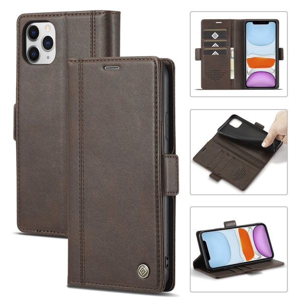 LC.IMEEKE Magnetic Buckle PU + TPU Horizontal Flip Leather Case with Holder & Card Slots & Wallet, For iPhone 11, For iPhone 11 Pro, For iPhone 11 Pro Max, For iPhone 12 Pro Max