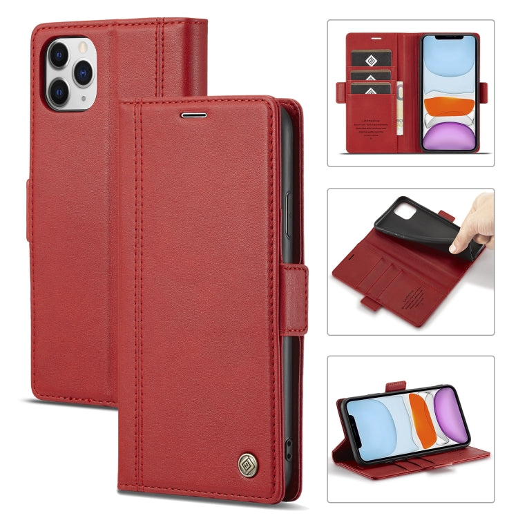 LC.IMEEKE Magnetic Buckle PU + TPU Horizontal Flip Leather Case with Holder & Card Slots & Wallet, For iPhone 11, For iPhone 11 Pro, For iPhone 11 Pro Max, For iPhone 12 Pro Max