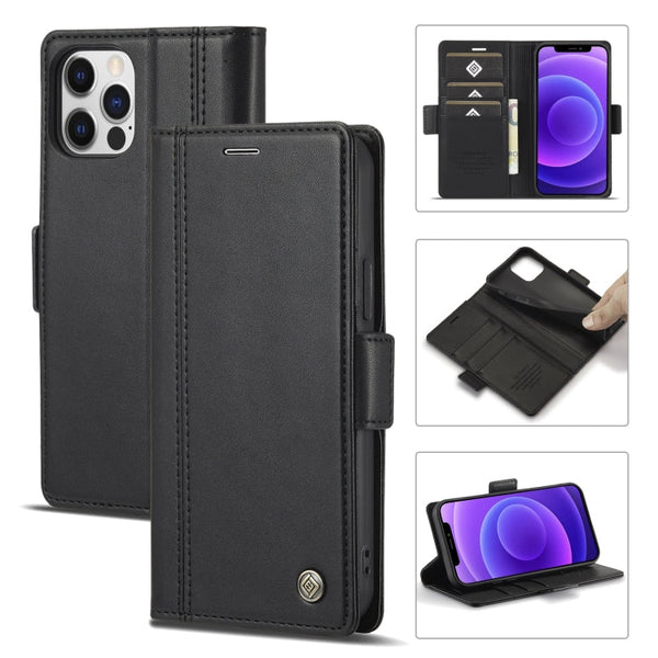LC.IMEEKE Magnetic Buckle PU + TPU Horizontal Flip Leather Case with Holder & Card Slots & Wallet, For iPhone 11, For iPhone 11 Pro, For iPhone 11 Pro Max, For iPhone 12 Pro Max