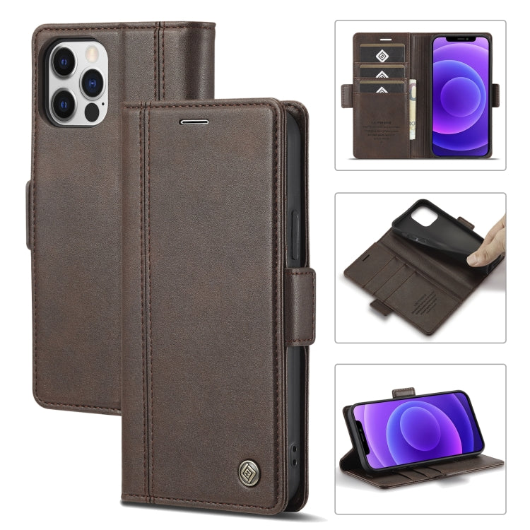 LC.IMEEKE Magnetic Buckle PU + TPU Horizontal Flip Leather Case with Holder & Card Slots & Wallet, For iPhone 11, For iPhone 11 Pro, For iPhone 11 Pro Max, For iPhone 12 Pro Max