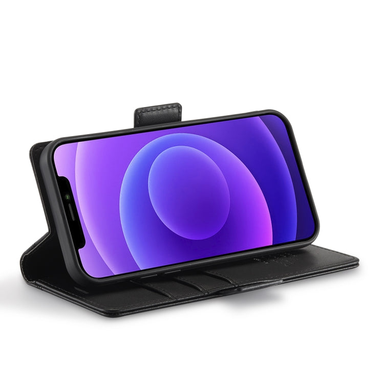 LC.IMEEKE Magnetic Buckle PU + TPU Horizontal Flip Leather Case with Holder & Card Slots & Wallet, For iPhone 12 / 12 Pro, For iPhone 12 mini