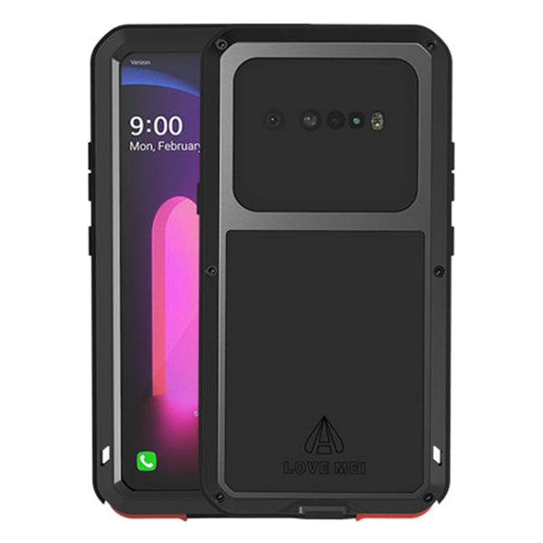 LOVE MEI Metal Shockproof Waterproof Dustproof Protective Case with Glass, For LG V60 ThinQ 5G