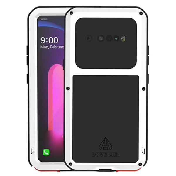 LOVE MEI Metal Shockproof Waterproof Dustproof Protective Case with Glass, For LG V60 ThinQ 5G
