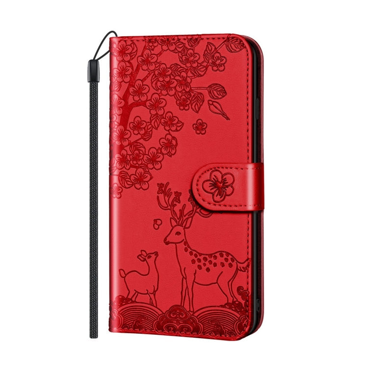 Sika Deer Embossing Pattern Horizontal Flip PU Leather Case with Holder & Card Slot & Wallet & Photo Frame, For iPhone 6 / 6s, For iPhone 6 Plus / 6s Plus, For iPhone SE 2022 / SE 2020 / 8 / 7, For iPhone 8 Plus / 7 Plus